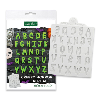 Silikonová formička abeceda Creepy Horror Katy Sue